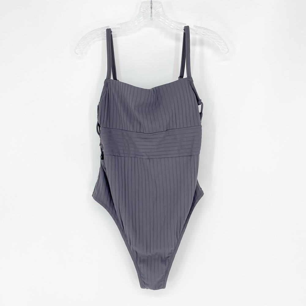 Shade & Shore One Piece Rib Swimsuit Size Large